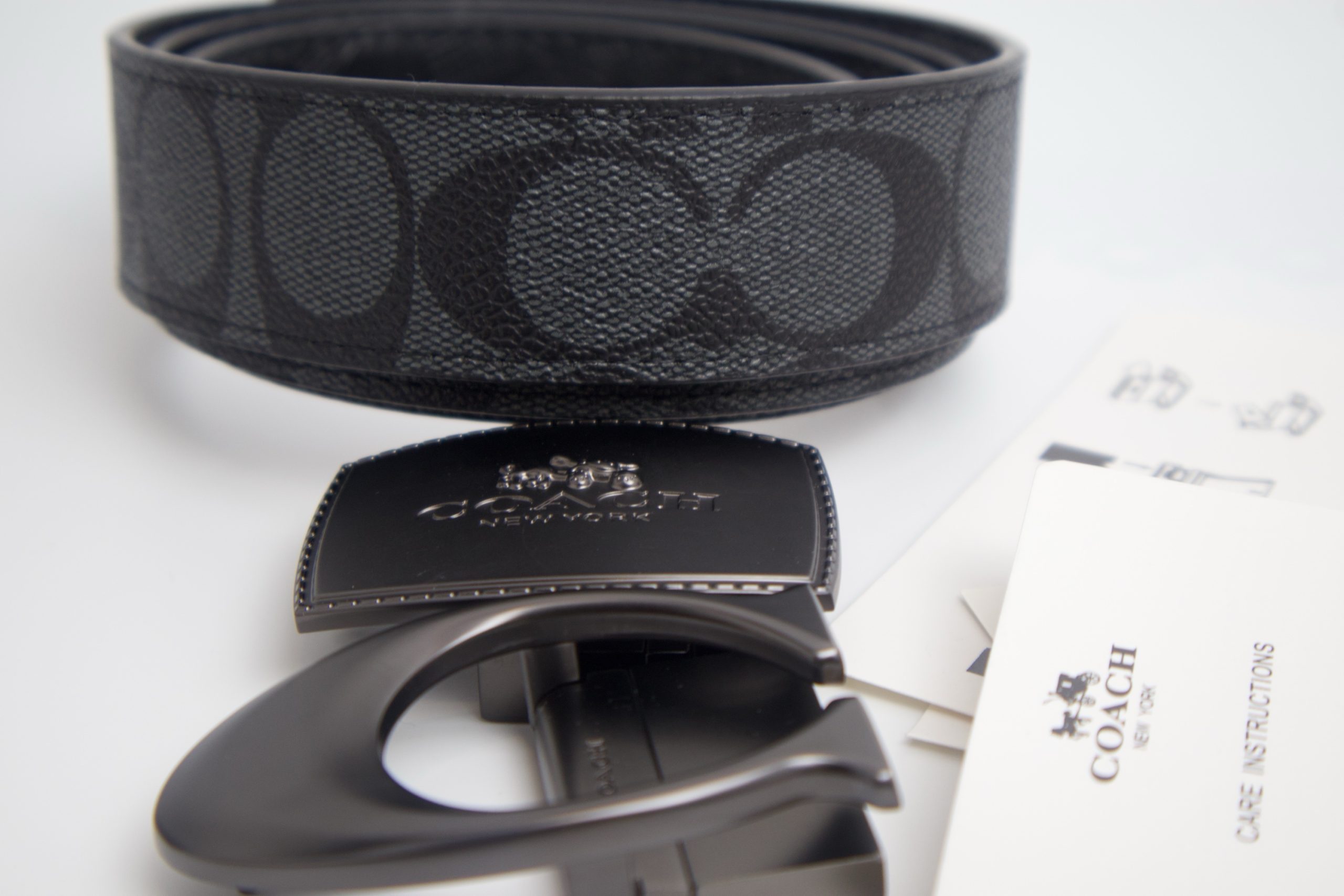 COACH 38 mm Casual Belt Box Black