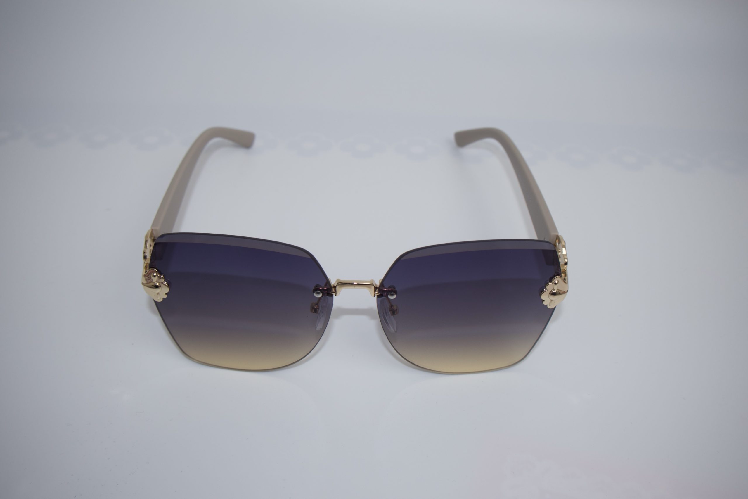 Rimless sunglasses with gold-tone - Image 4