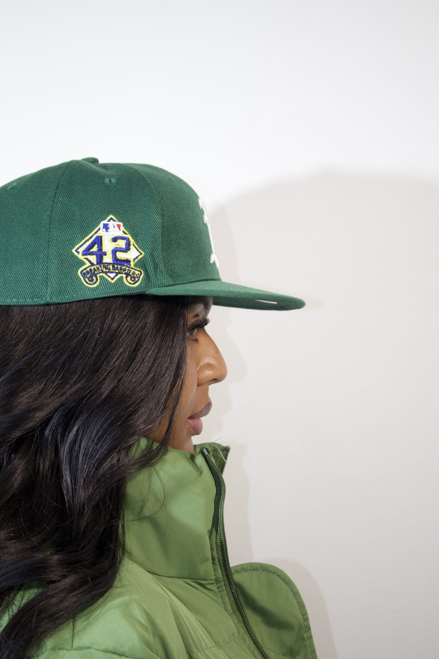 UNISEX OAKLAND ATHLETICS MLB TEAM LOGO GREEN 9FIFTY STRETCH SNAP CAP - Image 3