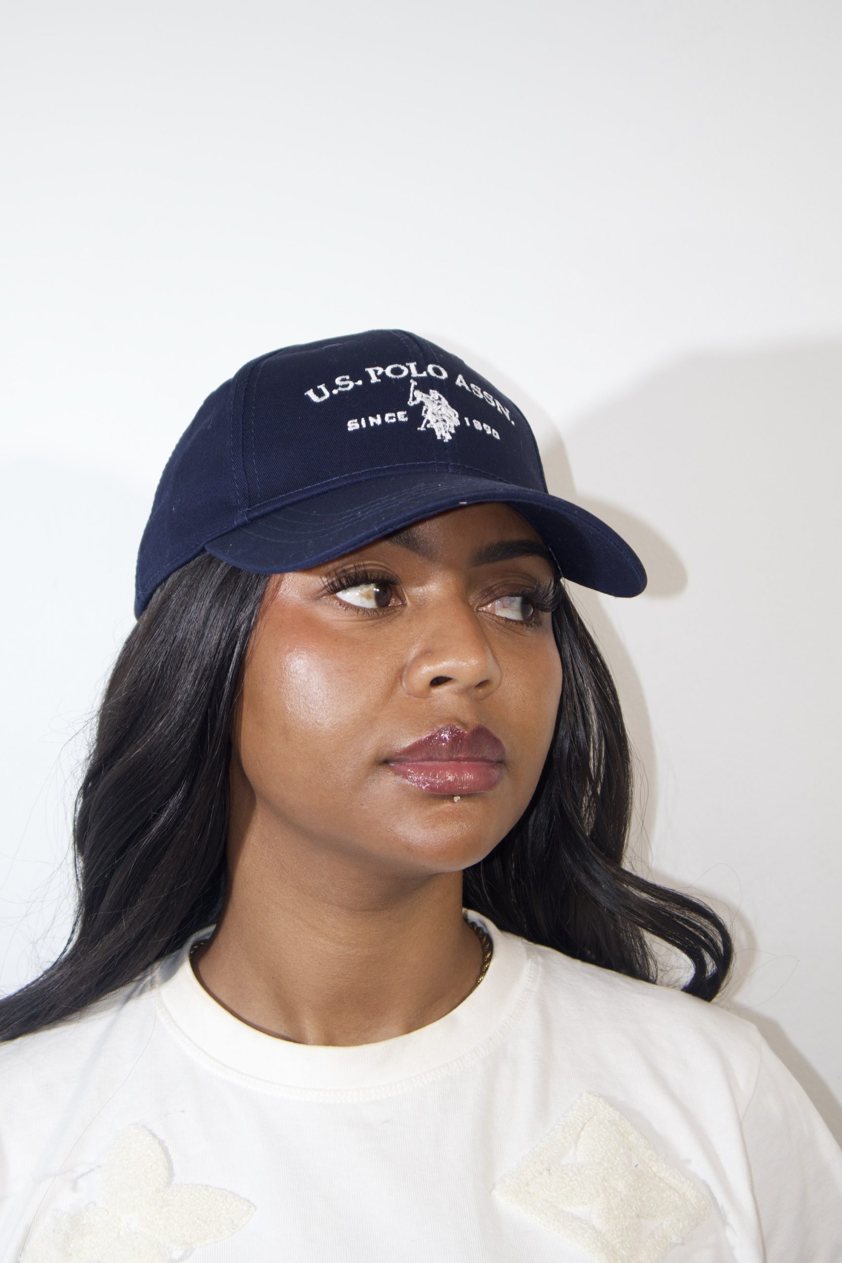 Unisex U.S. Polo Assn. Blue Men's Player 3 Baseball 100% Cotton Cap - Image 4