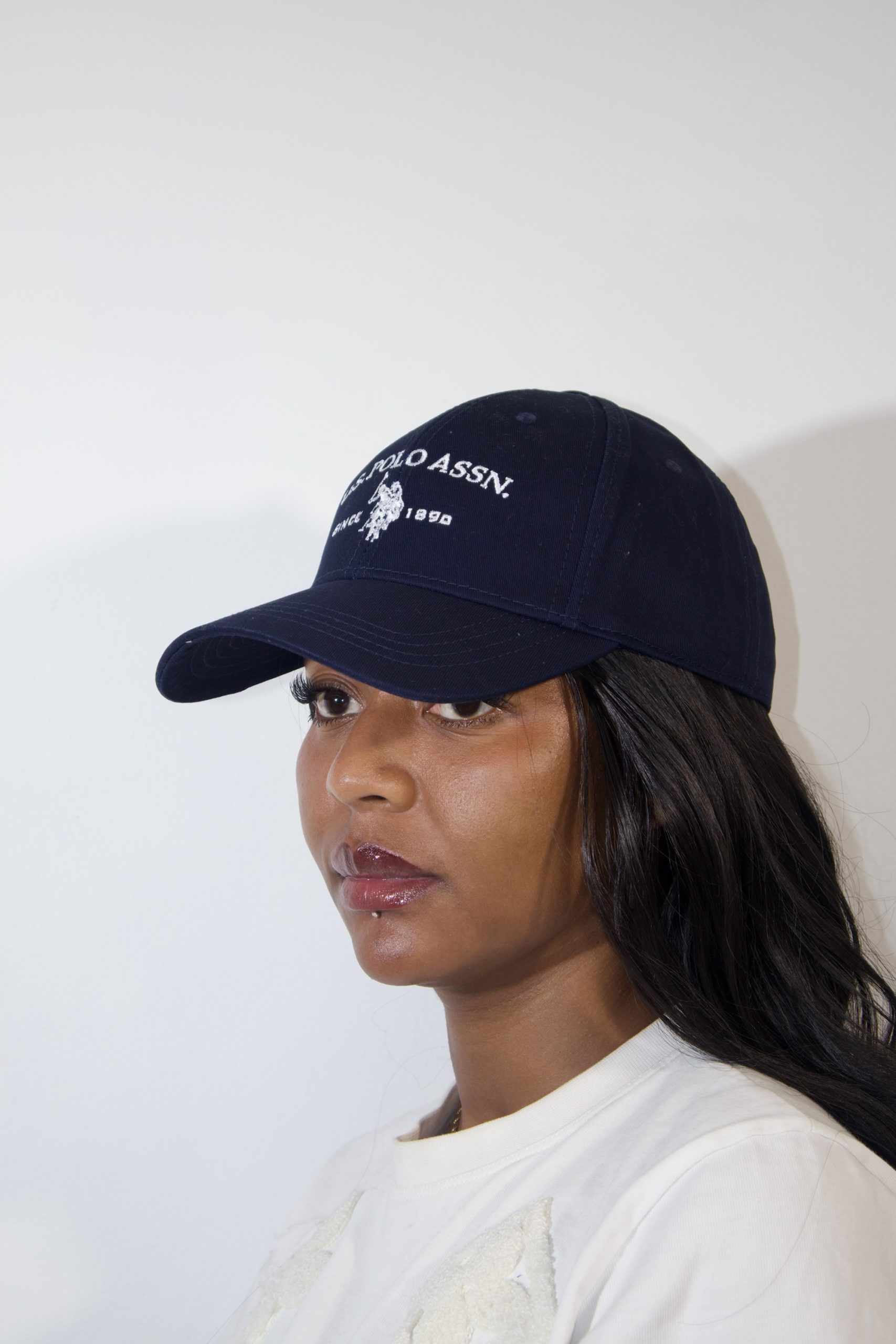 Unisex U.S. Polo Assn. Blue Men's Player 3 Baseball 100% Cotton Cap - Image 2