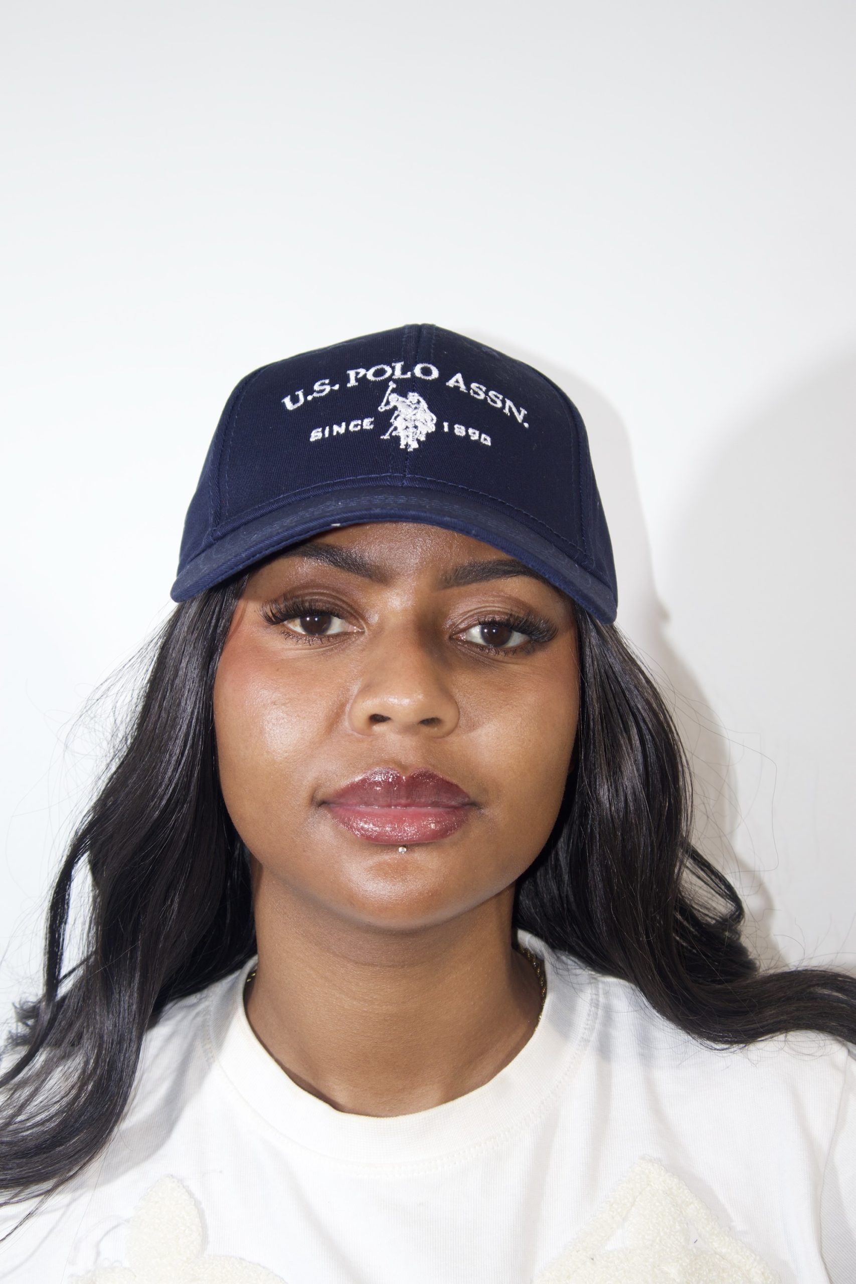 Unisex U.S. Polo Assn. Blue Men's Player 3 Baseball 100% Cotton Cap - Image 5