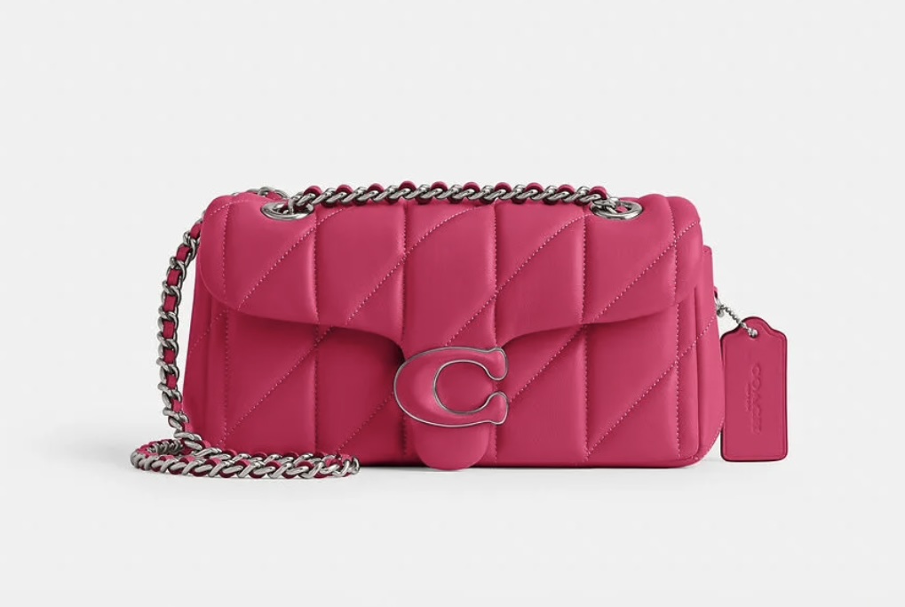 Tabby Shoulder 20 Quilting Coach Bag - Pink - Image 7