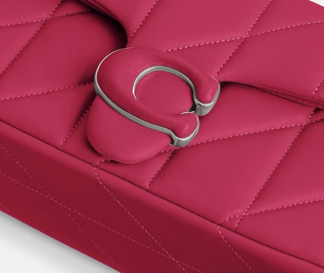 Tabby Shoulder 20 Quilting Coach Bag - Pink - Image 2